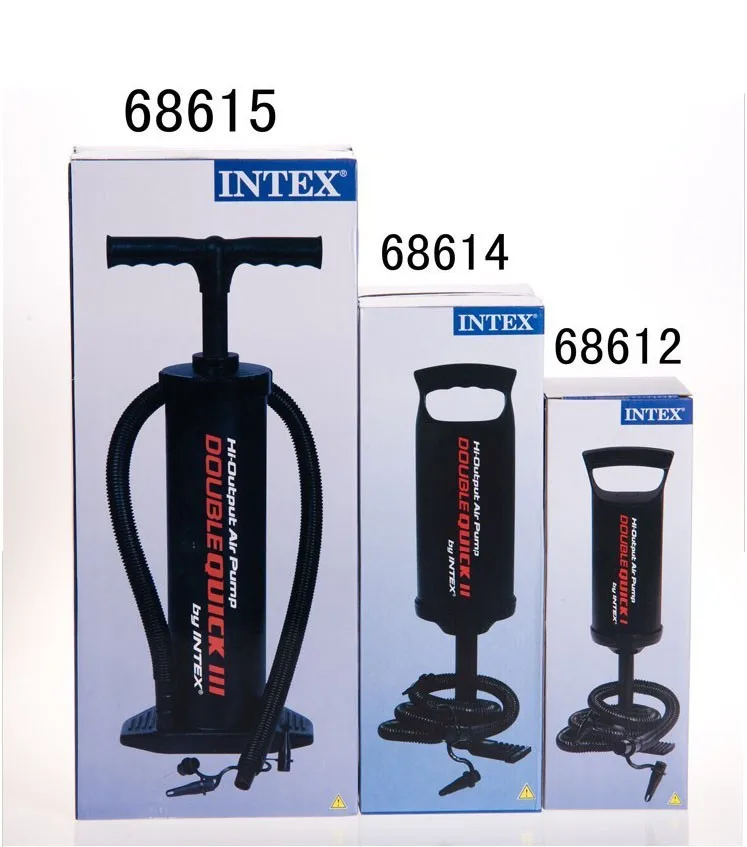 INTEX 68612 надувные маленькие портативные аксессуары для бассейна воздушный матрас ручной насос мини-размера