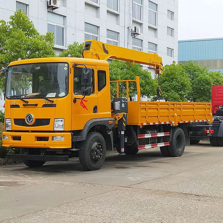 Hot sale Crane Man Basket Hydraulic Telescopic Boom 5 ton Truck Mounted crane for truck whit crane workshop