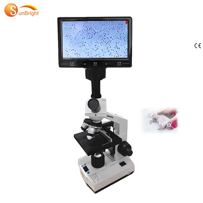 CE Medical JM-Q18 microscope digital biological 7 inch screen laboratory constant temperature microscope