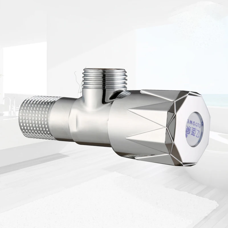 Faucet Accessories 1/2 inch water stop 90 degree Brass Cartridge taps Triangle valve Brass Angle Valve