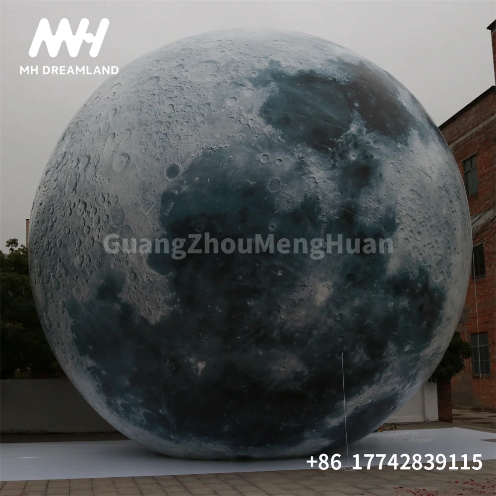 Outdoor Inflatable Moon Planet Balloon with Light Advertising Toys Party Commercial for Outdoor indoor