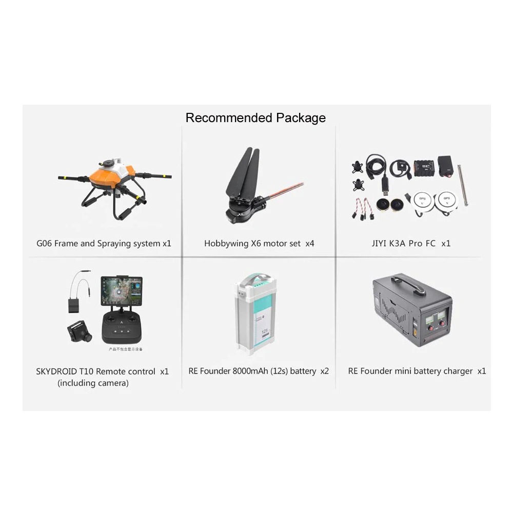 6L agriculture drone UAV sprayer intelligent agricultural sprayer Chinese factory price