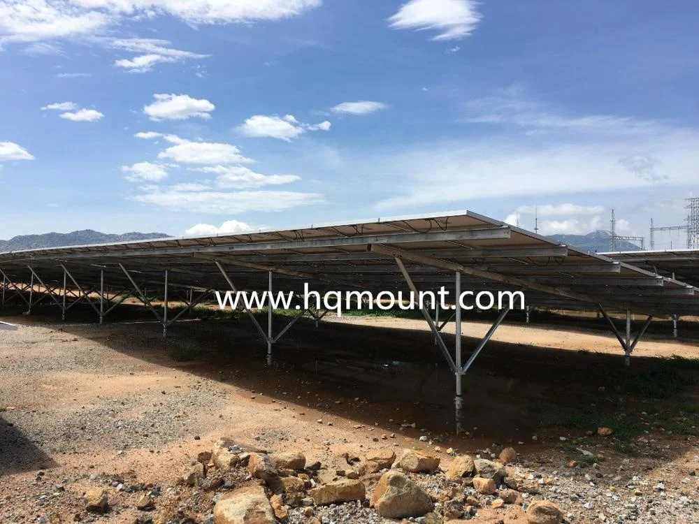 Solar PV C Pile Ground Mounting Structure Solar Panel Pole Mount