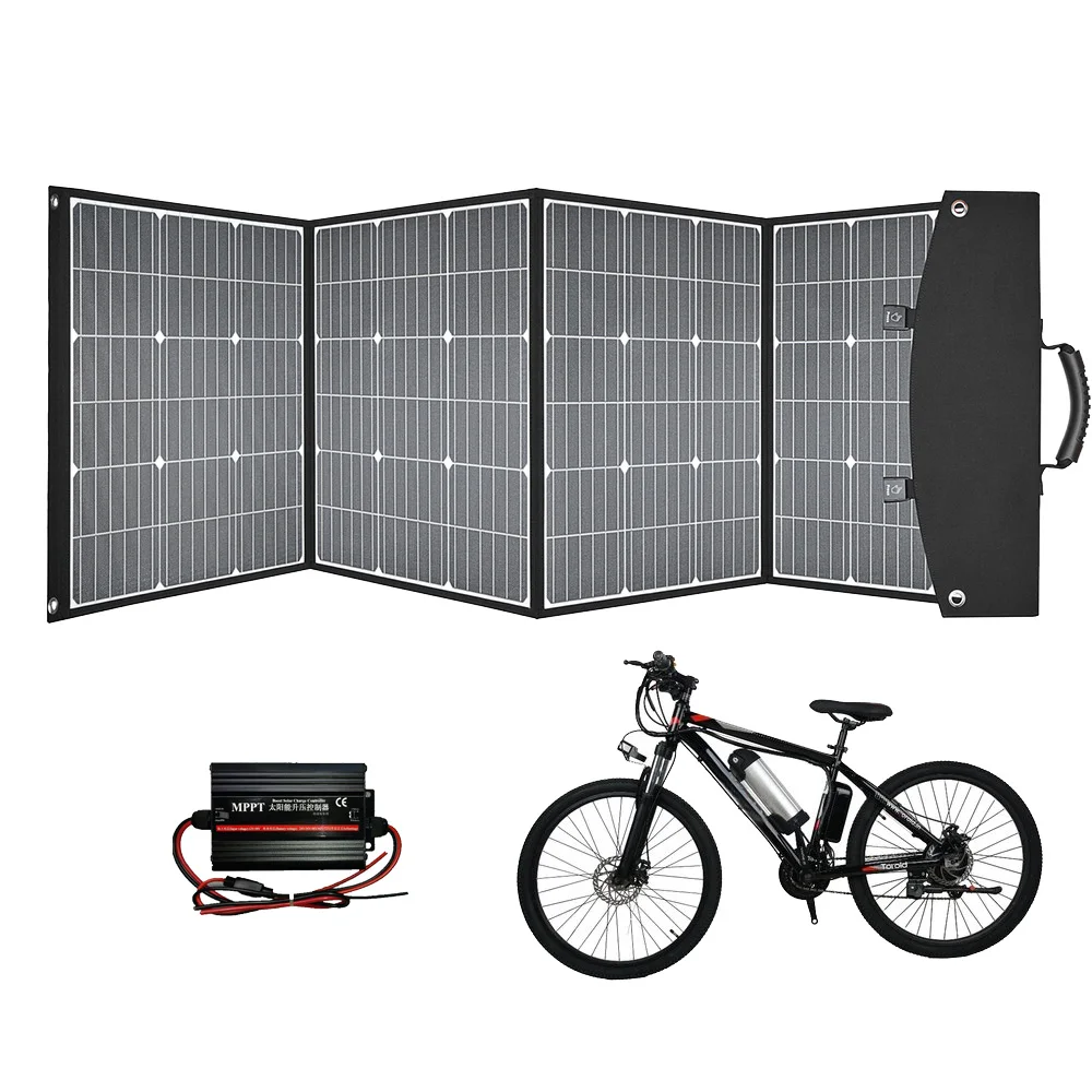30A Solar Charge Controller Max Charger Portable E-bike Controller Solar 300W MPPT Charge Controlador Solare DC Electric Bicycle