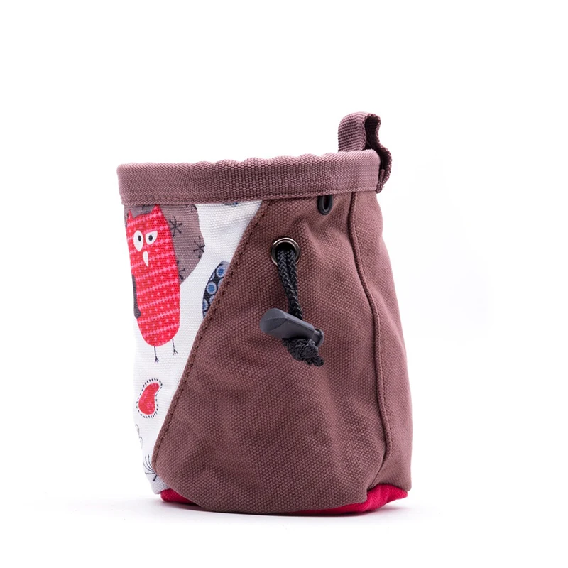 Cute Printing Canvas Chalk bag for Rock Climbing Magnesium Bag