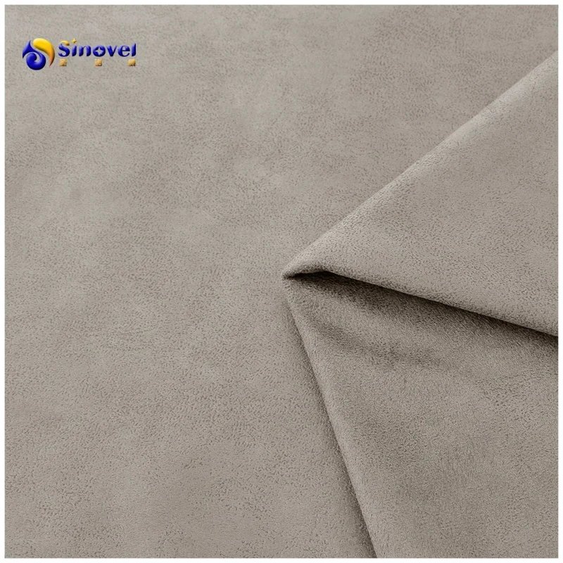 100% polyester faux leather Weft suede upholstery fabric for