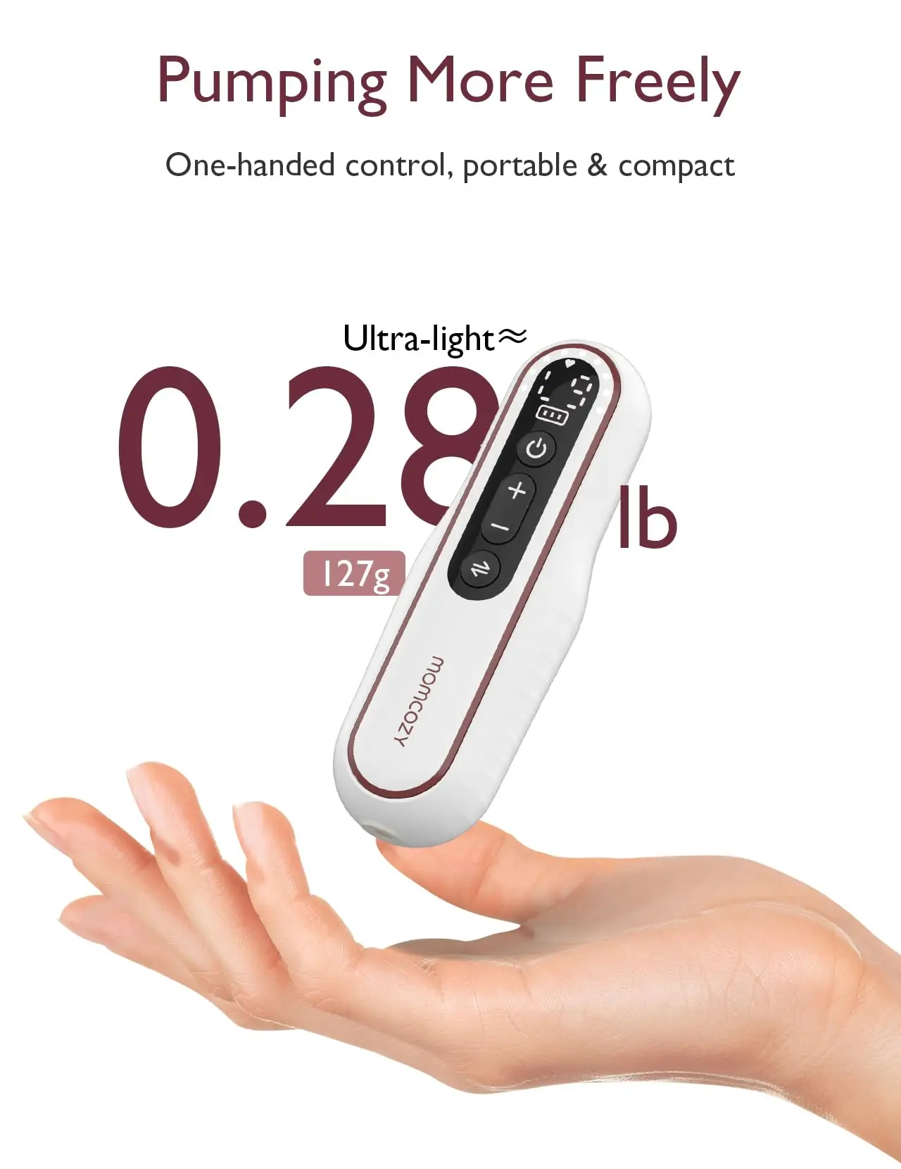 Ultra-Light & Hands Free Potent Low Noise 3 Modes 9 Level flange insert Painless Portable Double Electric Breast Pump