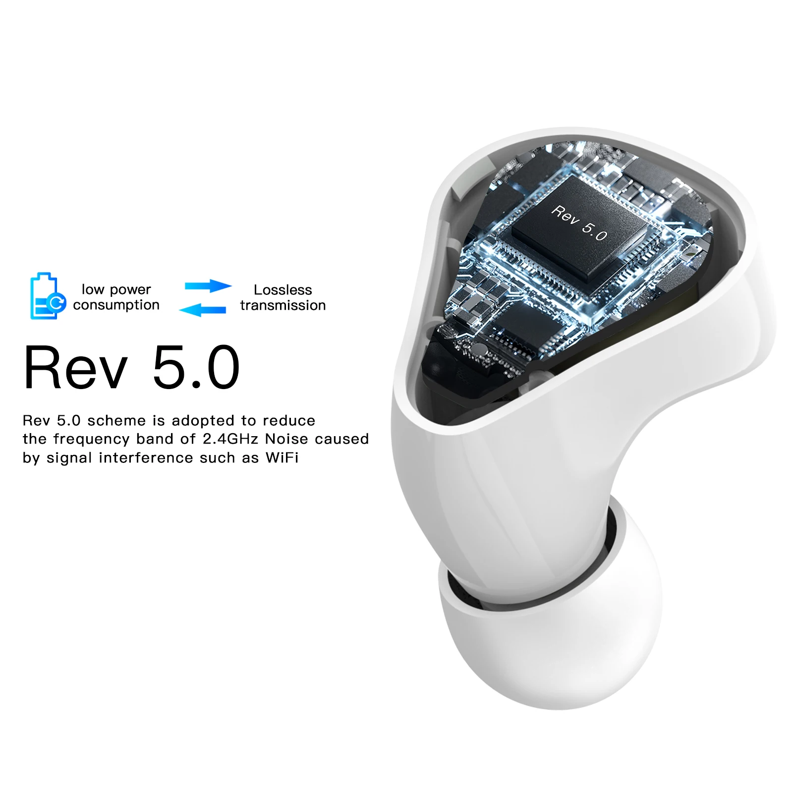 Sensitive Portable Smartphone Waterproof True Tws Wireless Sport Game Earpods Earbuds Touch Control with Charging