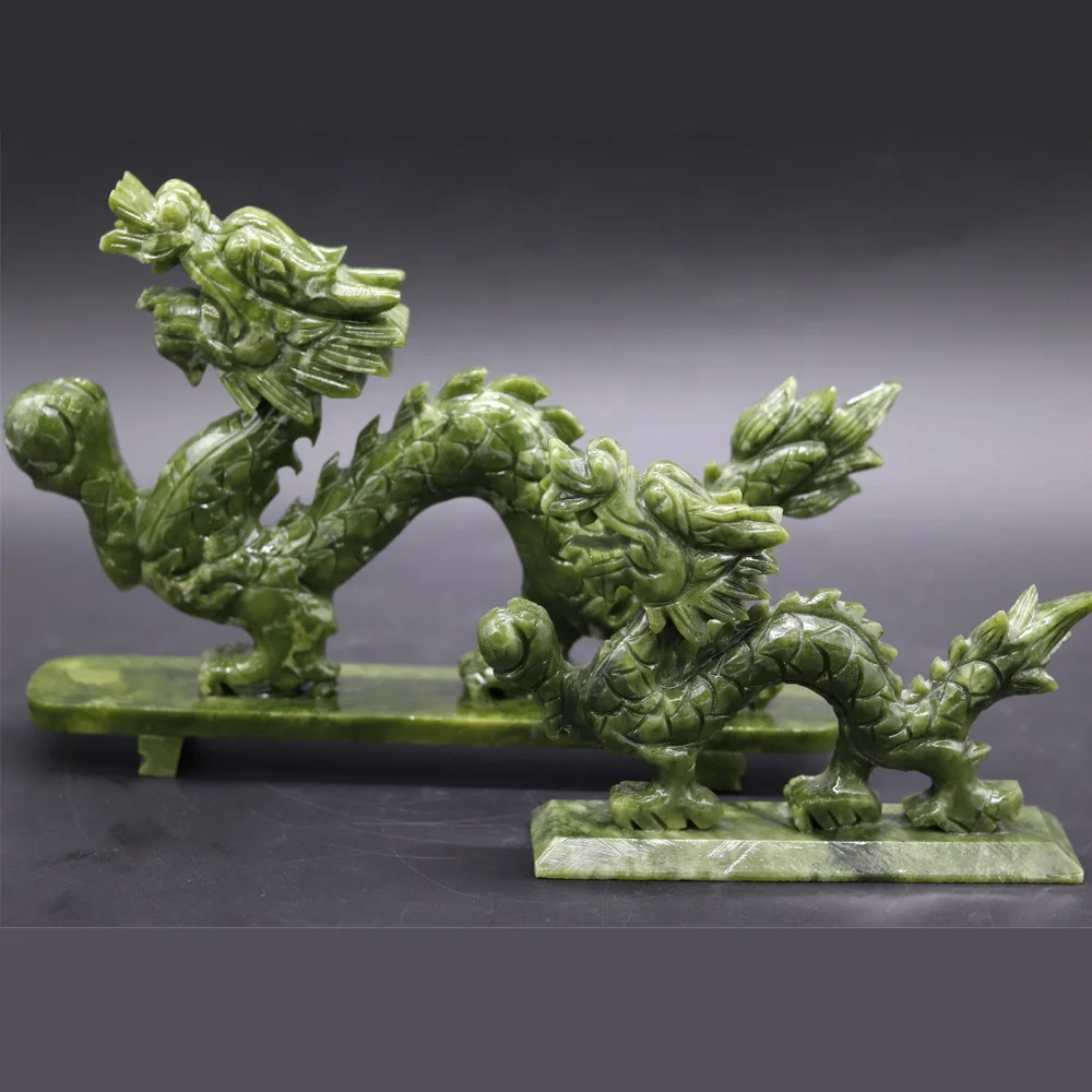 Buyer Gemstone Feng Shui Gemstone Rough Natural Jade Stone Dragon