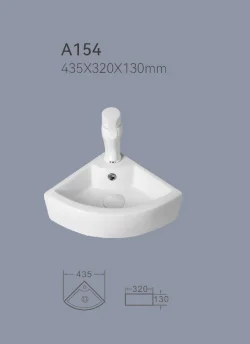 Hot Sale European Style Countertop Basin Washbasin Marble Bathroom Sinks Triangle Ceramic Art Basin