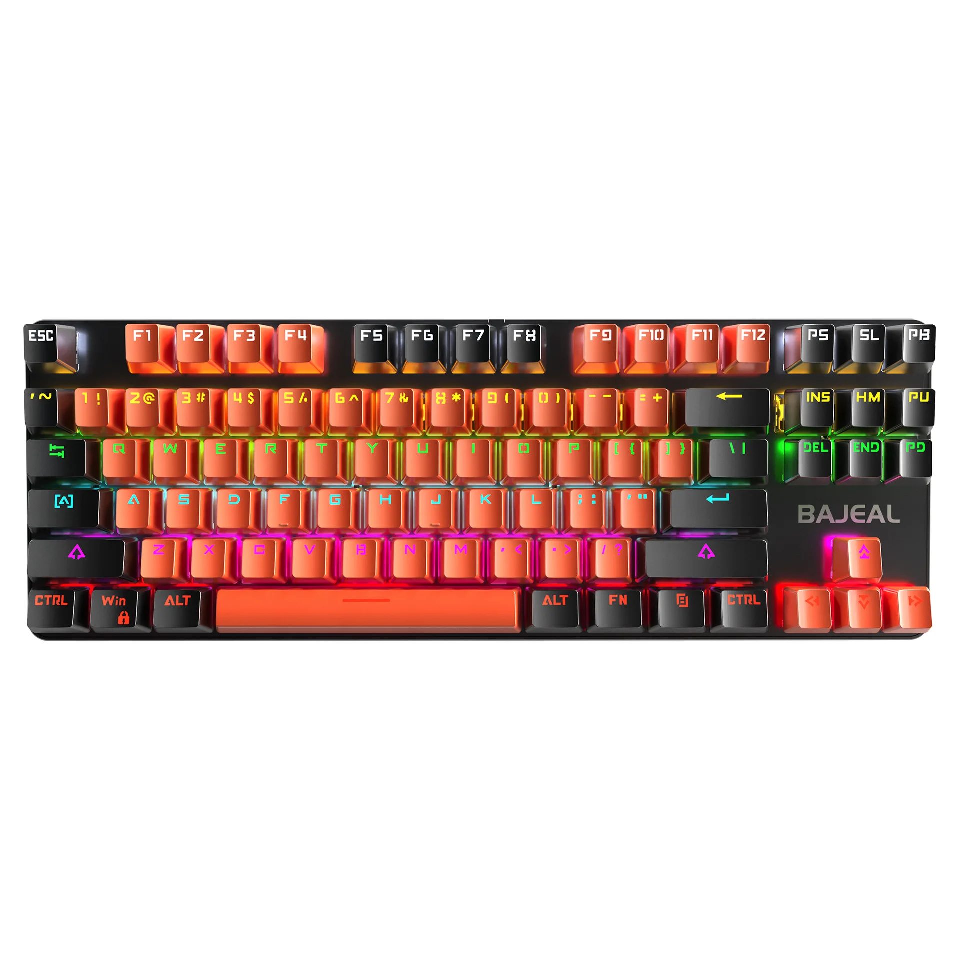 Best-selling 87 Keys Green Axis Gaming Gaming Desktop Computer Office Notebook Real Mechanical Keyboard