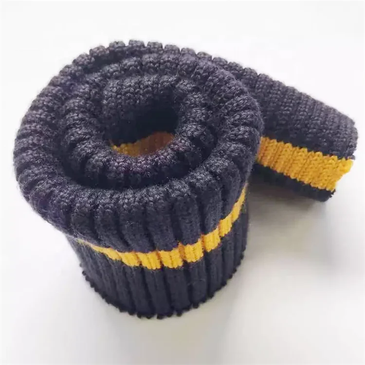 Factory Custom 30% Wool Skin-friendly Rib Knit for Cuff