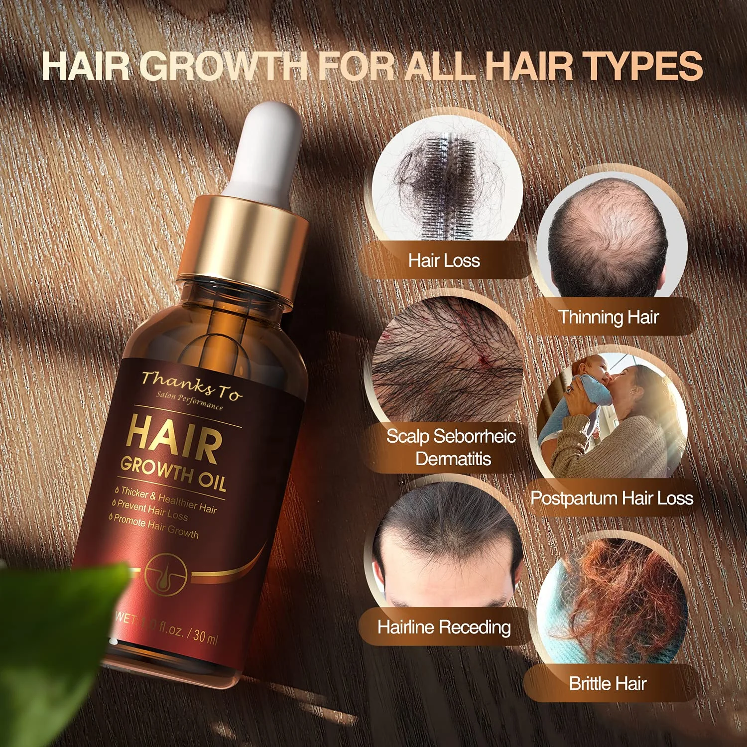 Оптовая продажа Новое поступление масло для роста волос с биотином и касторовой Органическая Сыворотка женщин