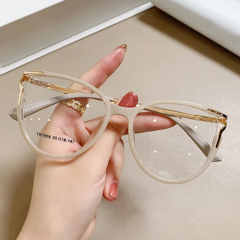 New Europe And America Fashion Women TR90 Cat Eye Optical Frames Glasses Eyewear For Ladies