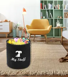 Custom design Animal storage basket collapsible nursery storage box household laundry felt storage basket