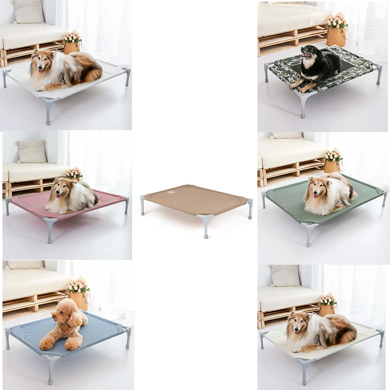 New Arrival Luxury Durable Mesh Breathable Raised Elevated Dog Bed With No-slip Feet Stable Frame