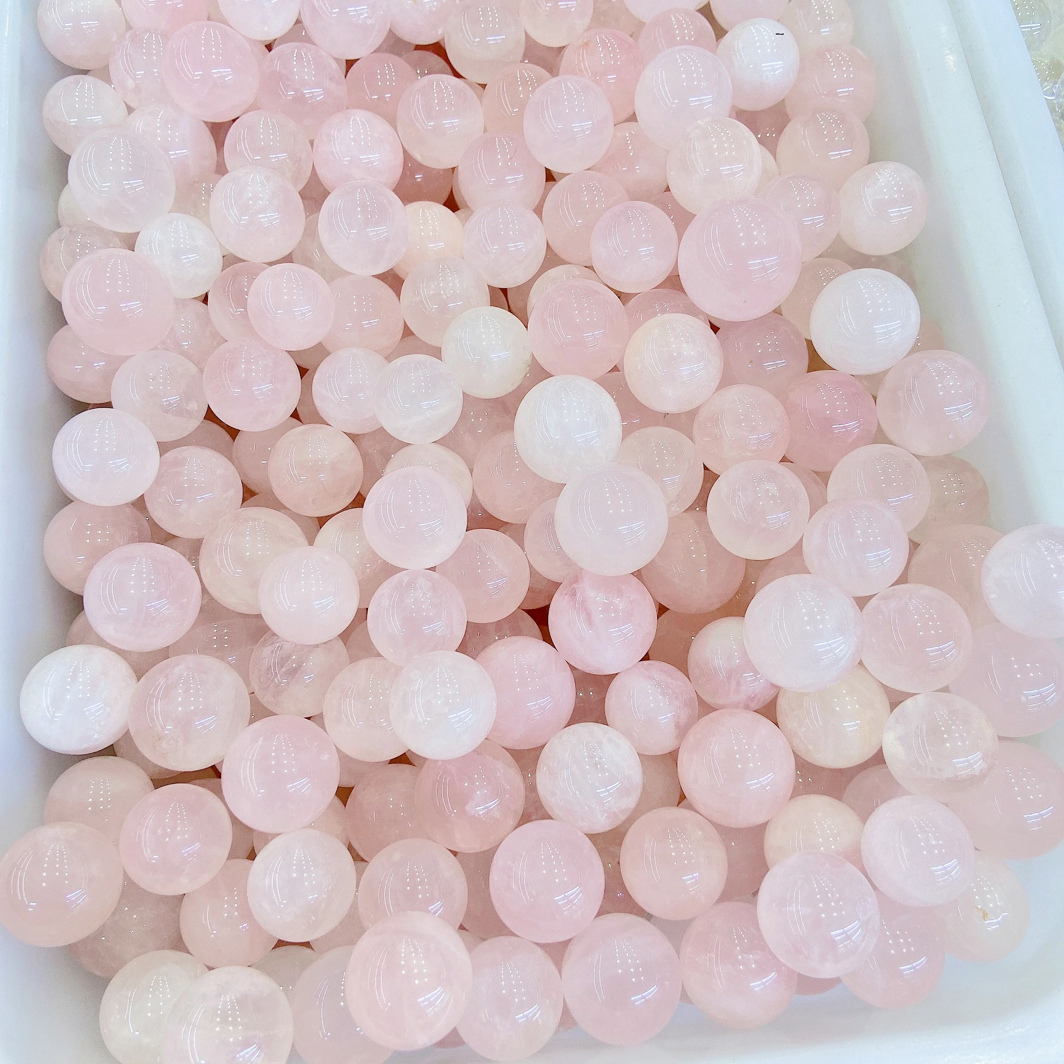 wholesale crystal craft  high quality small rose quartz stone spheres For Home Decoration