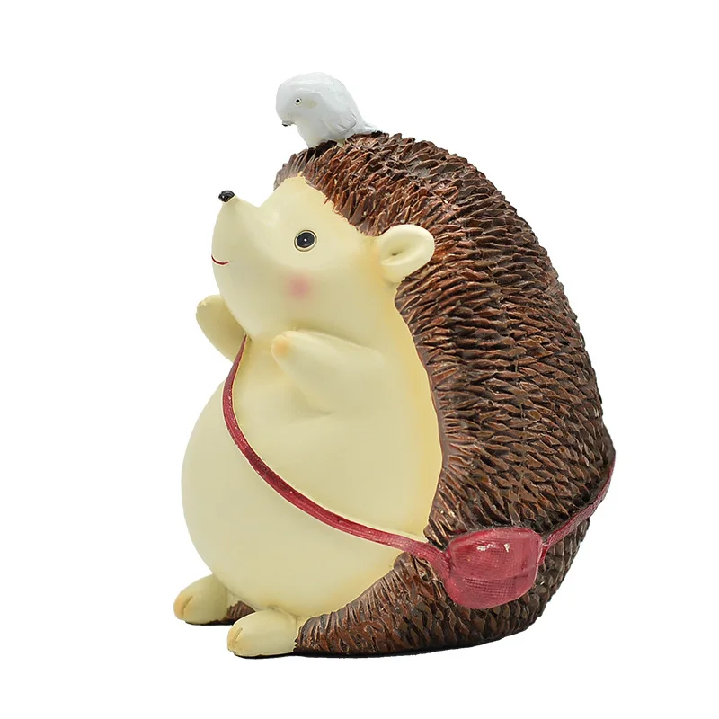 
Cute Hedgehog Resin Animal Piggy Bank Bank Money Box Gifts For Lovers Children 