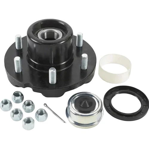 Jet Ski Trailer Parts 6 Bolt Unbraked 50mm Half Straight Shaft Square Round Stub Axle and Hubs