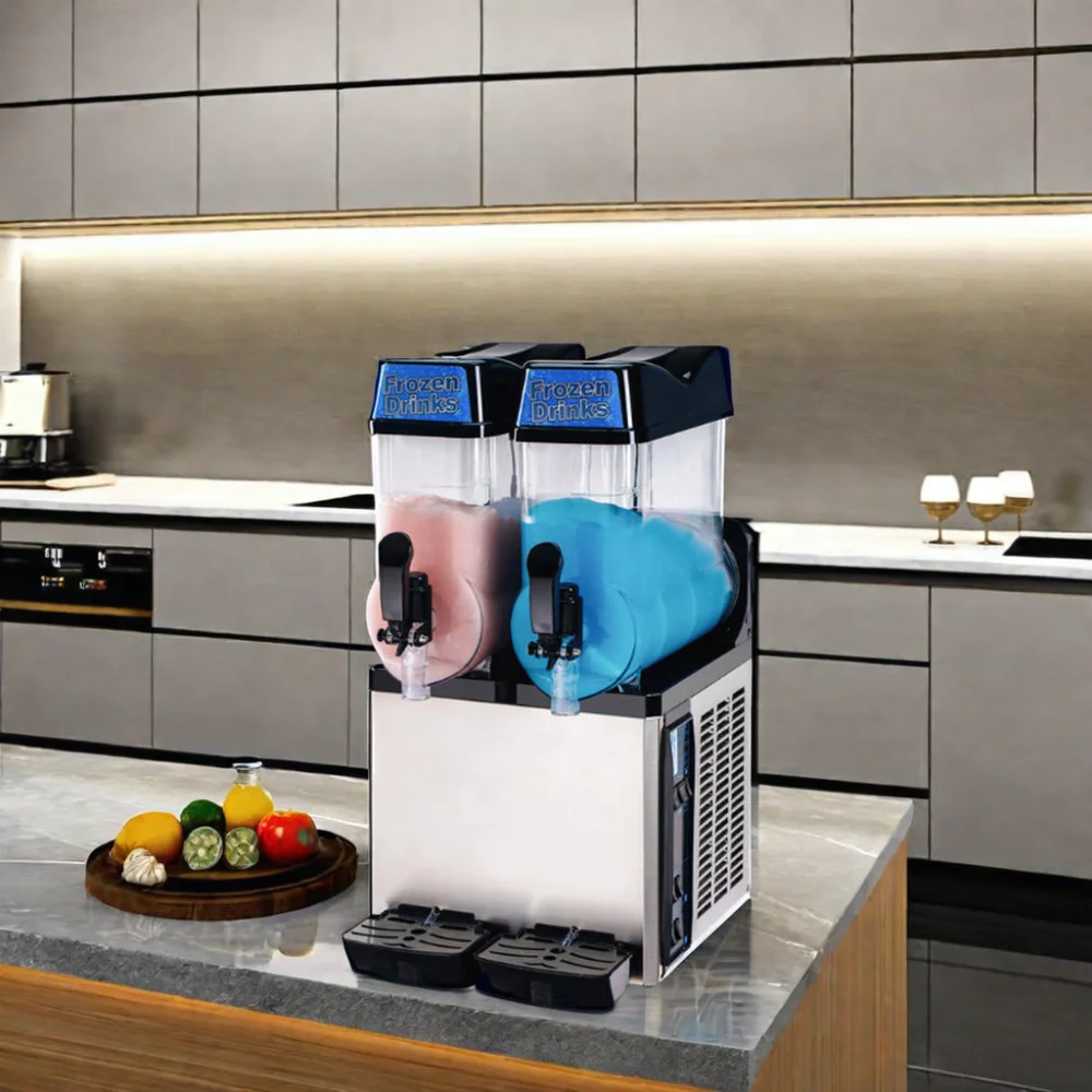 Commercial Smoothie Ice Cream Slush Machine Margarita Slush Maker Machimely Rotate