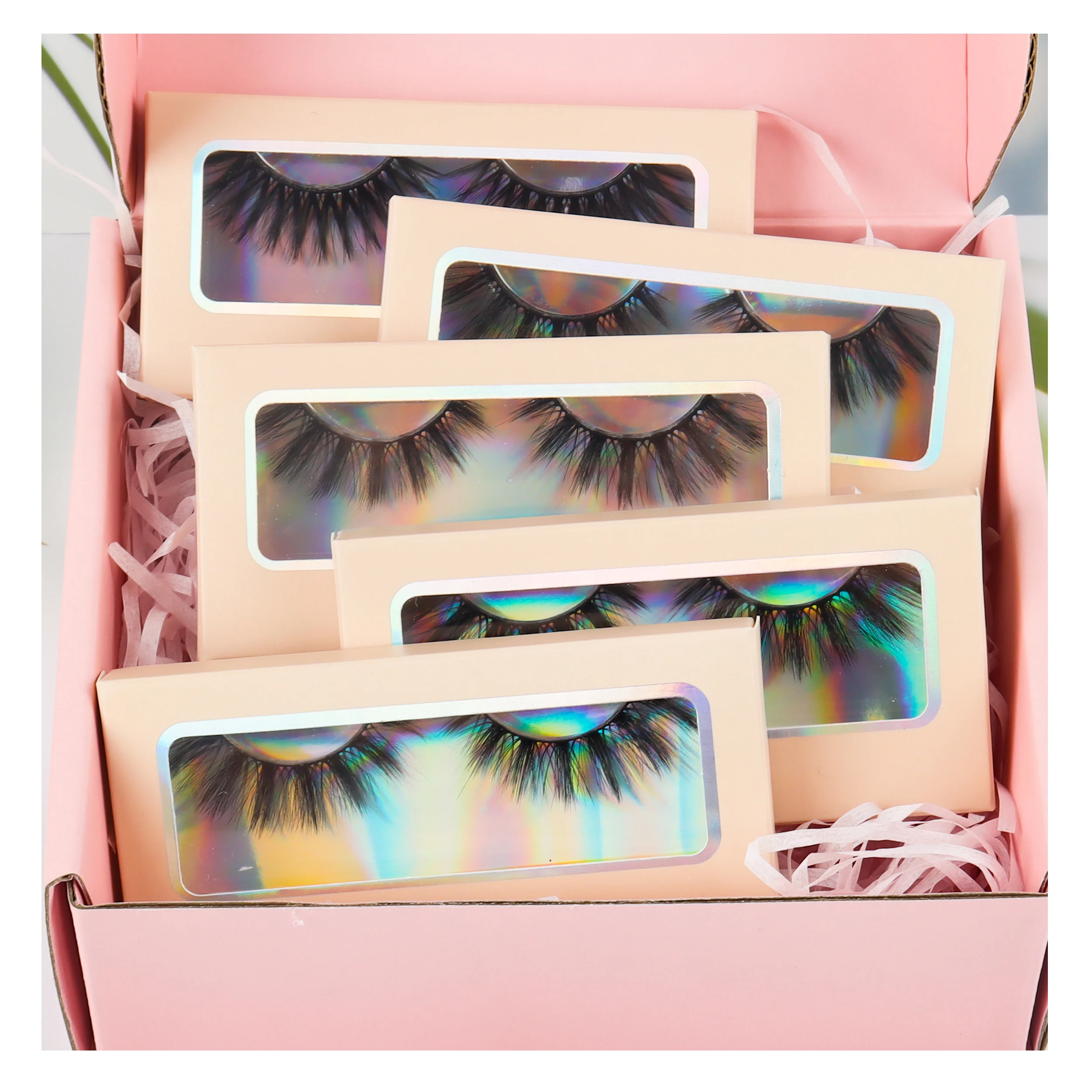 Lashesbox Пользовательский логотип магнитные пустые коробки для ресниц пустой глиттер упаковка коробка