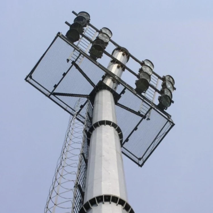 20 M 30 M 40 Meter Microwave Communication 5G Antenna Pole Telecom Mast Cells Monopole Signal Tower