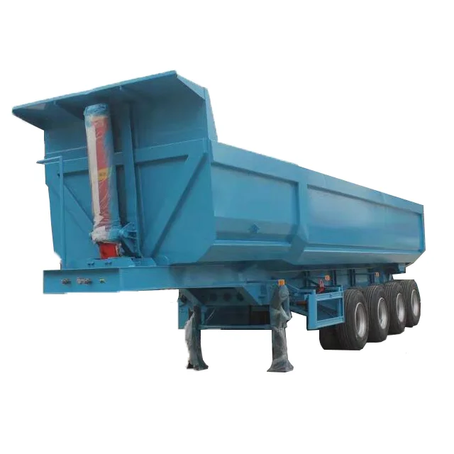 Heavy dump semi trailer made in China for grain transportation trailer dump hydraulic semi trailer