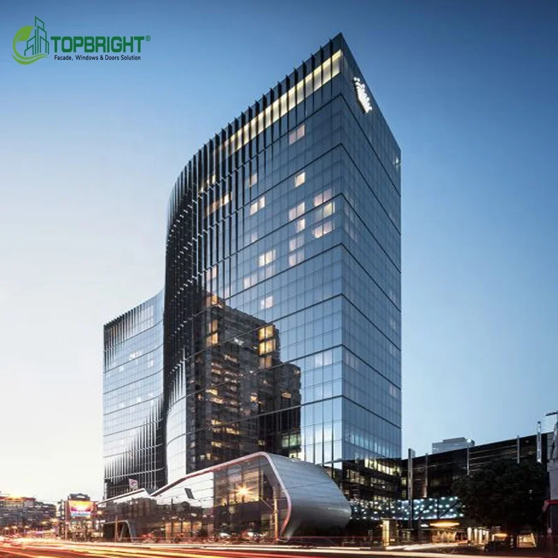 Алюминиевая стальная рама, светодиодная Наружная Стеклянная занавеска, стальная декоративная секция