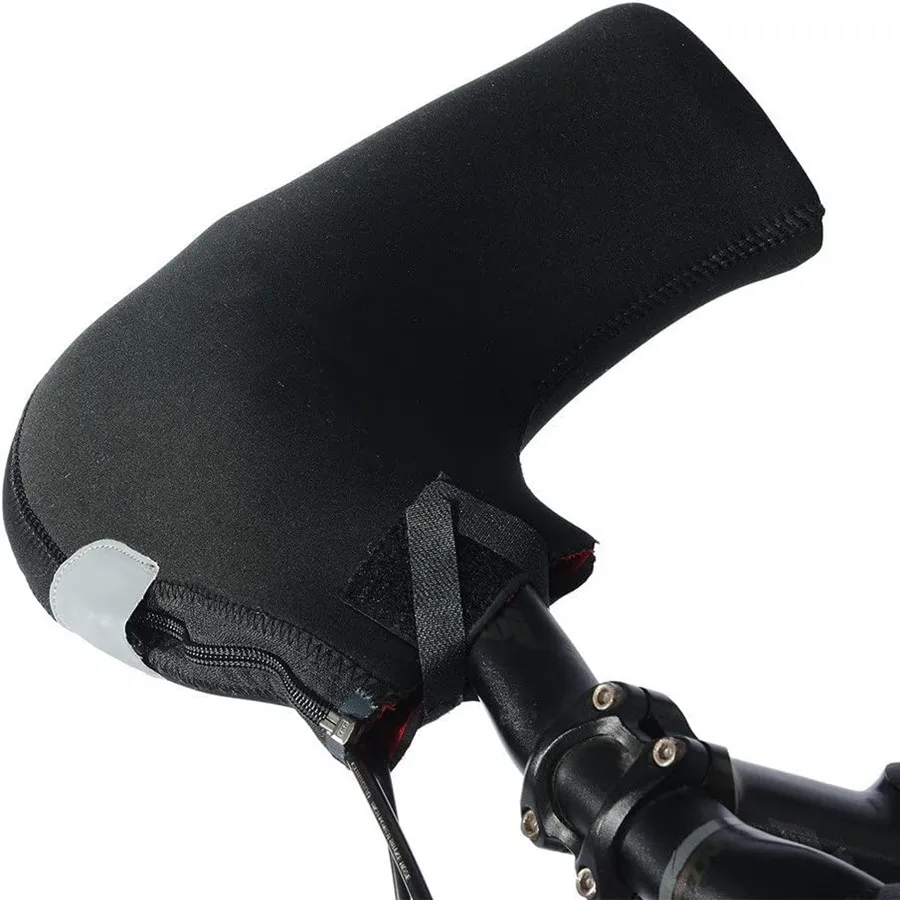 Зимние велосипедные водонепроницаемые теплые неопреновые Заглушки для руля велосипеда