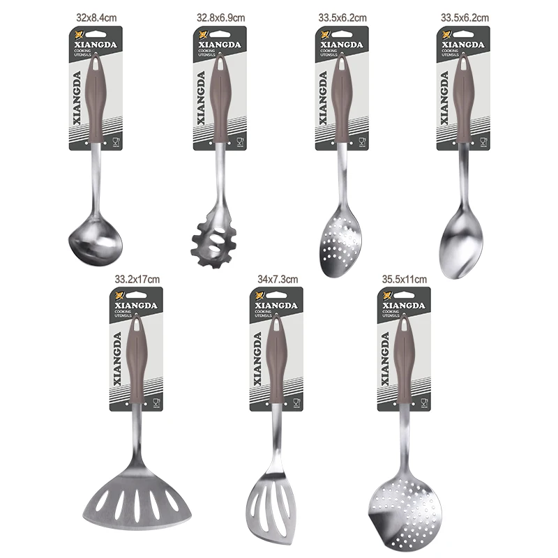 Wholesale Stainless Steel Kitchen Utensils Set PP handle kitchenware cookware cooking utensils set