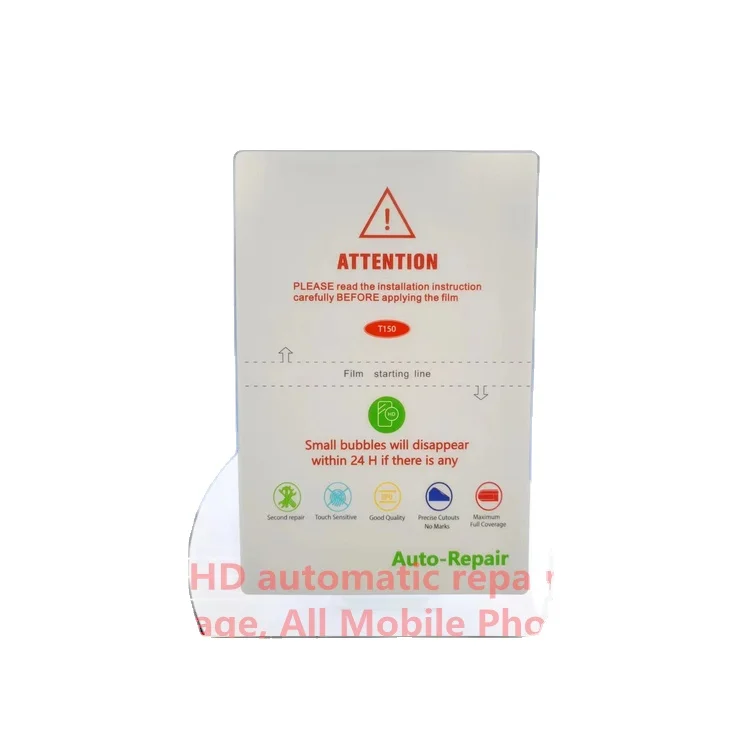 EPU material full cover scratch resistant repairable HD ultra-thin mobile phone screen protector