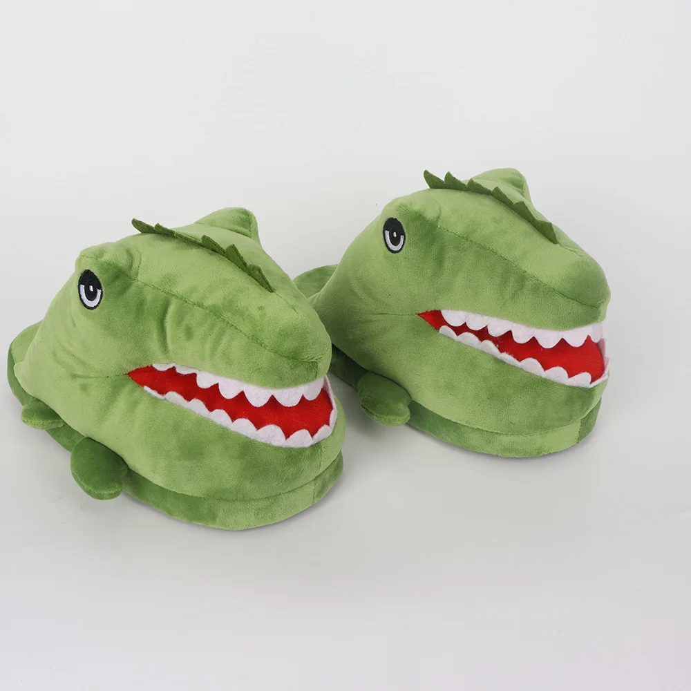 Manufacturers 2022 new arrival decorative cartoon crocodile zebra cow winter slippers for home