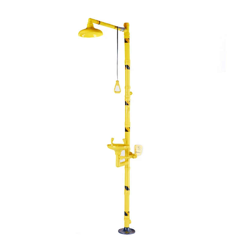 Quick response emergency eye/face wash and drench shower for work place safety eyewasher