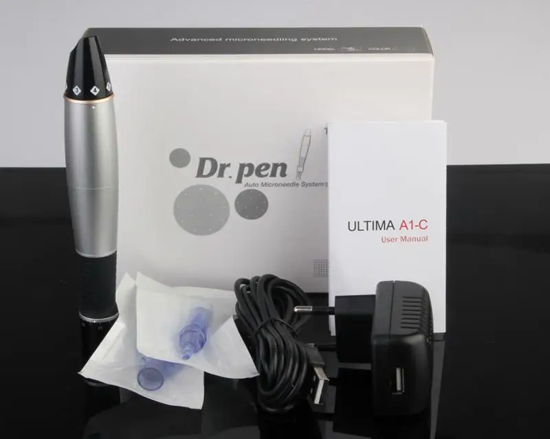 A1-C Dr. Pen Derma Pen Auto Microneedle System Adjustable Needle Lengths Electric DermaPen Stamp Auto Micro Needle pen