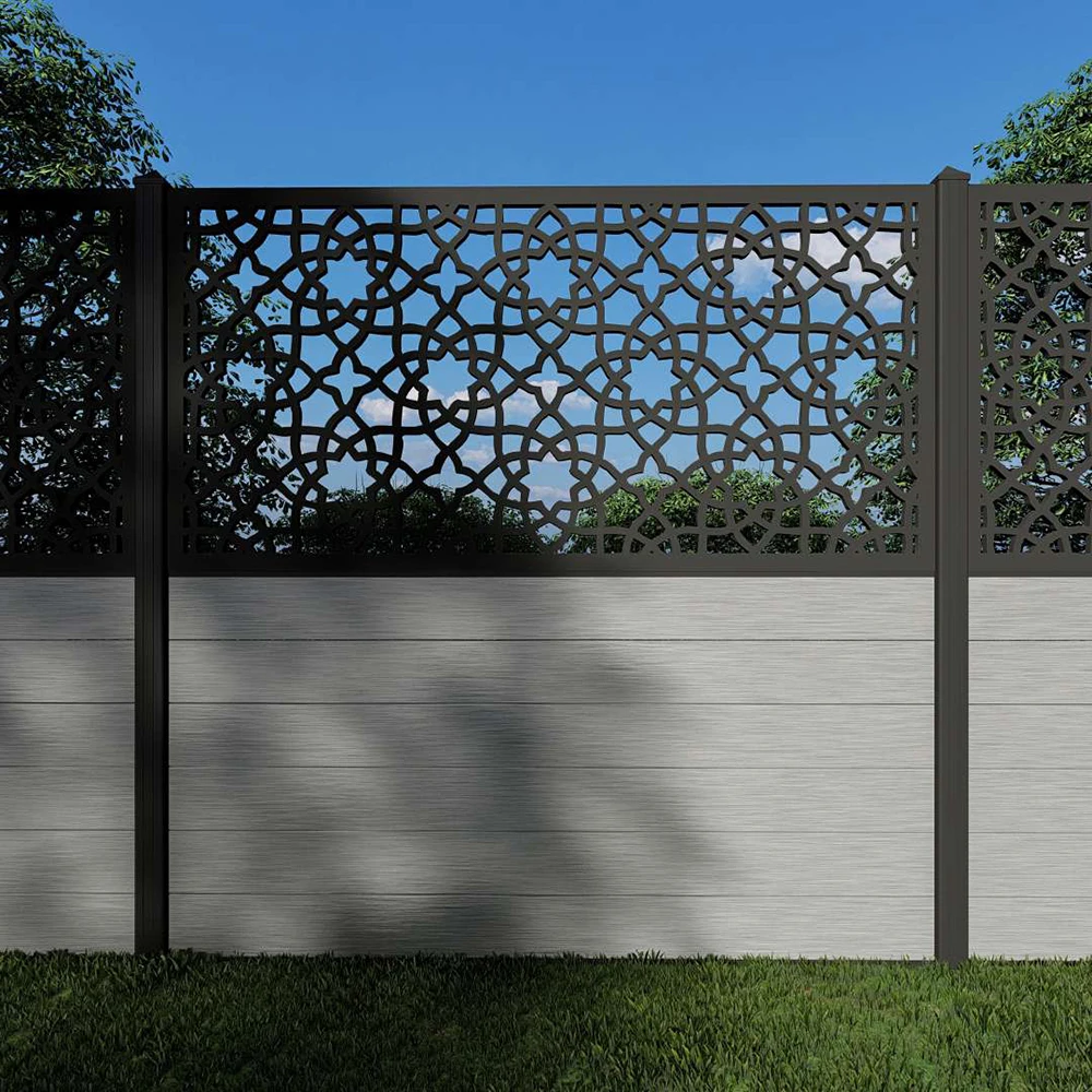 Easy Installation Durable Weather Resistant Anti-Uv Waterproof Privacy Diy Composite Fence