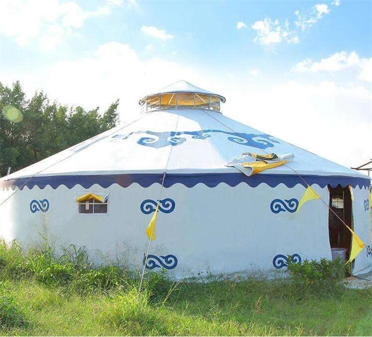 Worry free after-sales windproof and tear resistant Mongolian yurt tent cultural tourism project