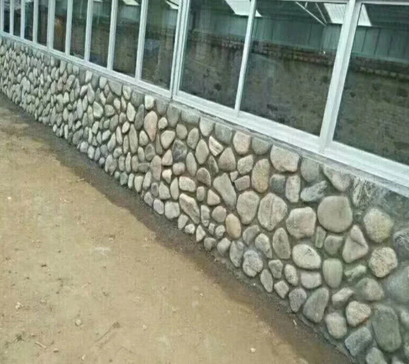 Landscaping big size river rock  pebbles stone