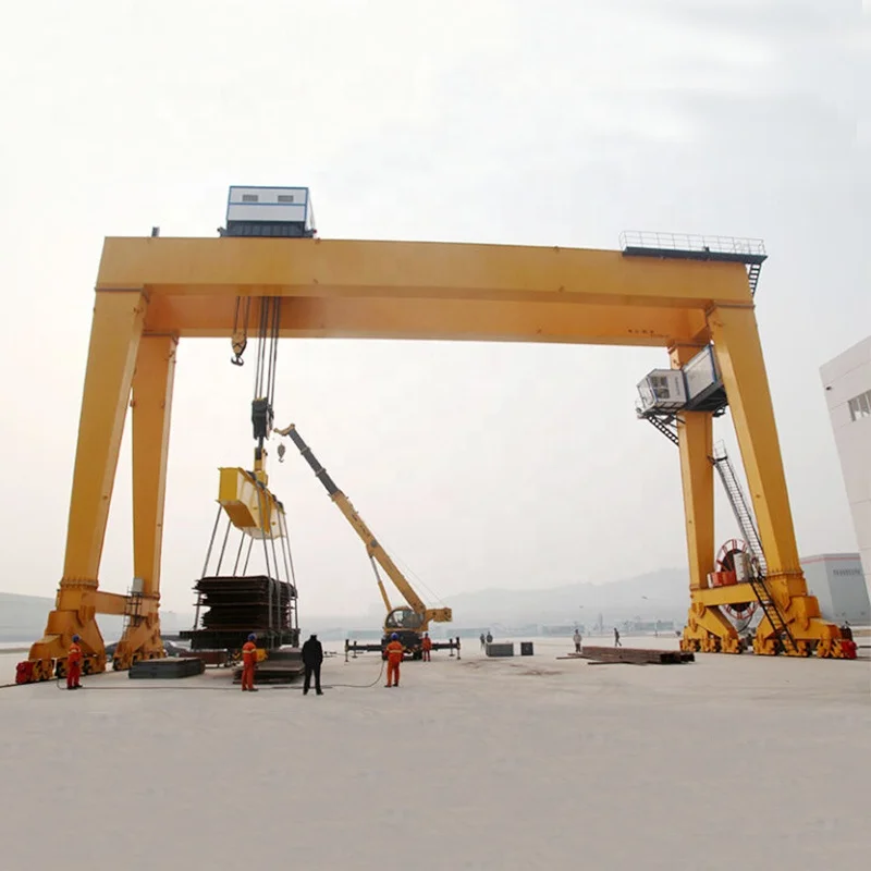 500 тонный гидравлический каркасный кран для судостроения используемый на верфи