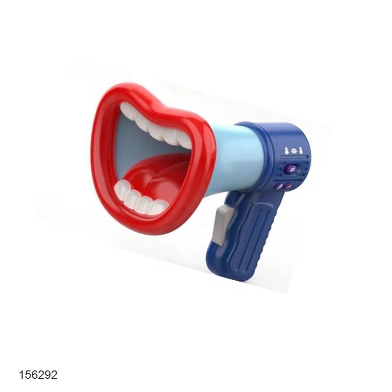 hot kids plastic cute Sound Recording Speaker Big Red Lips Megaphone Voice Changer Joke Toy for Kids