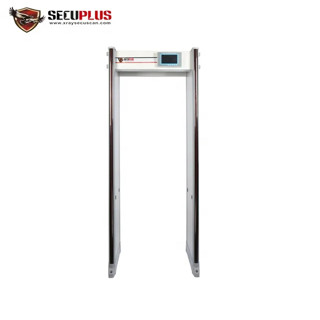 33 zones LCD arched walk through door frame metal detector system body scanner for airport