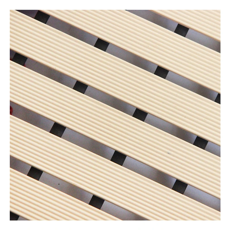 Anti bacterial mildew resistant pvc stripe rubber bathroom mat for inside shower