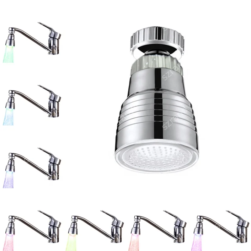 Multicolor FastFflashing Water Stream LED laboratory faucet