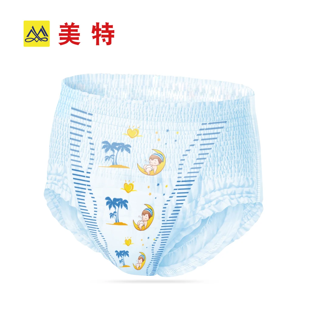 Китайский заводской продукт, мягкие хлопковые подгузники для взрослых с полиэтиленовой пленкой, взрослые брюки для недержания, хорошее поглощение