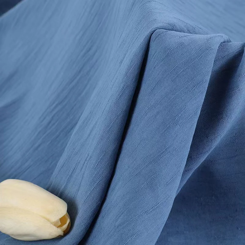 2023 CEY imitation bamboo hemp texture fabric 170g spring/summer dress shirt pajamas CEY  fabric abaya