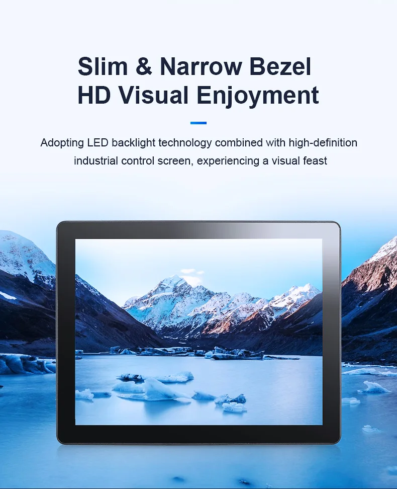 Oem High Bright 1000 Nits Outdoor Waterproof 185 Inch Vesa Embed 4k Ip65 Industry Pc Multi Touch Lcd Screen Monitors Industrial