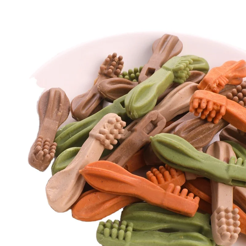 Factory wholesale hot sales calcium milk flavor toothbrush and molar stick