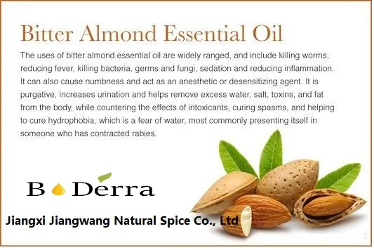 Manufacturer Wholesale Price Steam Distilled Bulk Cosmetics 100% Pure Natural Organic Bitter Almond Essential Oil