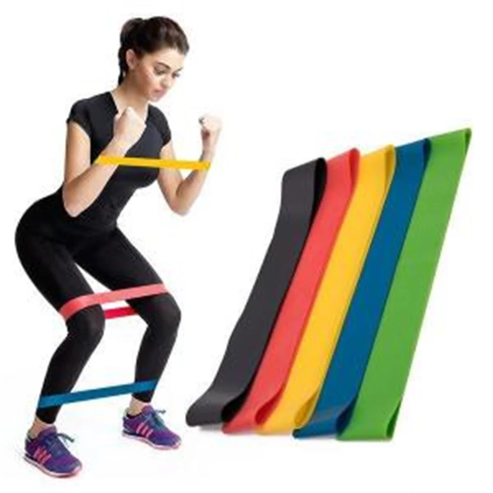 China factory wholesale Custom Logo Yoga Fitness Exercise Elastic Stretch Mini Latex Resistance Loop Band