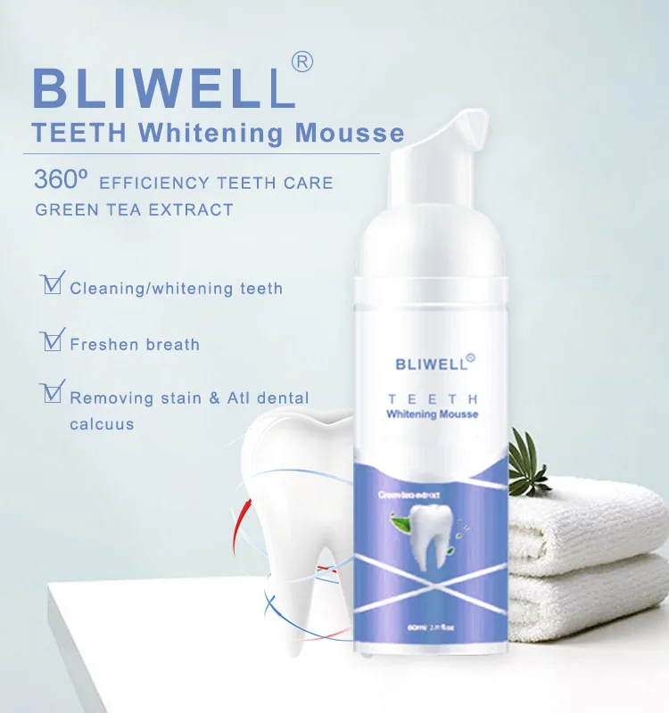 
60ml toothpaste dispenser /Natural Whitening Mousse Toothpaste 