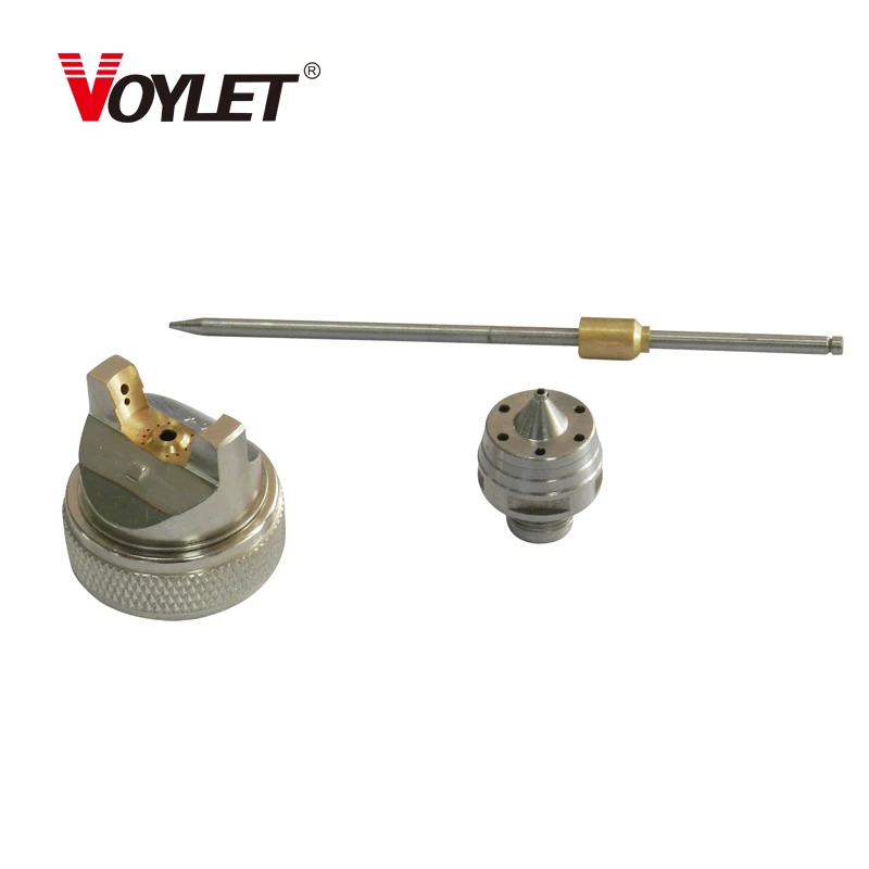 Комплект насадок для распылителя Voylet H827, латунный воздушный колпачок, насадка из нержавеющей стали и игла 1,4, 1,7, 2,0 мм, комплект насадок для Voylet H827